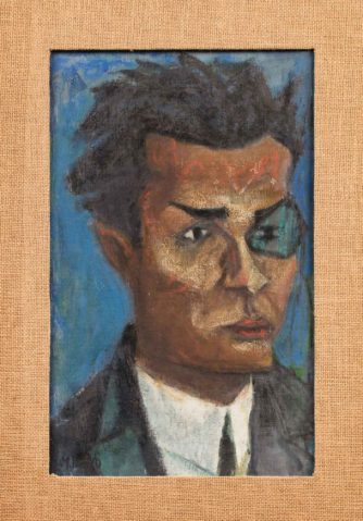 Portrait de Tristan Tzara by MARCEL JANCO (ROU/ 1895-1984), a work of fine art assessed by Morin Williams Expertise, sold at auction.