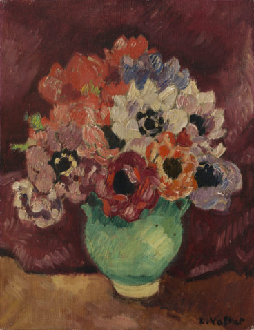 Bouquet dans un vase signé ‘L.Valtat’ (en bas à droite)  par LOUIS VALTAT (1869-1952) , une oeuvre d'art expertisée par Morin Williams Expertise, vendue aux enchères.