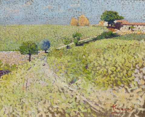 Chemin dans la campagne par ACHILLE LAUGÉ (ARZENS 1861 - CAILHAU 1944), une oeuvre d'art expertisée par Morin Williams Expertise, vendue aux enchères.