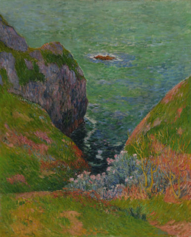 Les falaises du Pouldu à Clohars-Carnoët by HENRY MORET (1856-1913), a work of fine art assessed by Morin Williams Expertise, sold at auction.