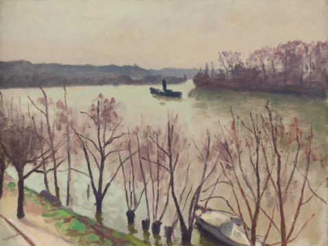 La Seine à La Frette par ALBERT MARQUET (1875-1947), une oeuvre d'art expertisée par Morin Williams Expertise, vendue aux enchères.