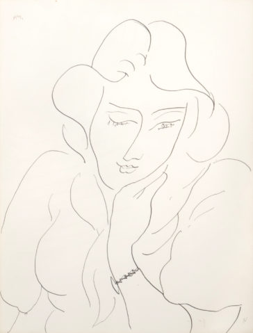 Jeune femme au bracelet par HENRI MATISSE (1869-1954), une oeuvre d'art expertisée par Morin Williams Expertise, vendue aux enchères.