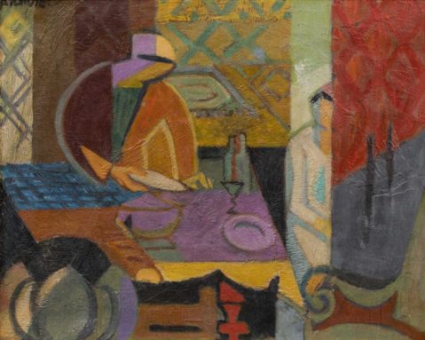 La salle à manger par ANDRÉ LHOTE (1885-1962), une oeuvre d'art expertisée par Morin Williams Expertise, vendue aux enchères.