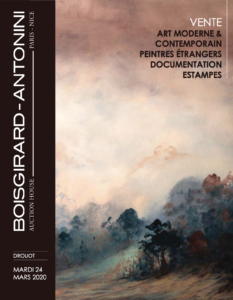 Couverture du catalogue de la vente aux enchères  du 