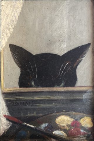 
									Chat et palette de couleurs par FERDINAND DESNOS (Pontlevoy 1901 - Paris 1958), une oeuvre d'art expertisée par Morin Williams Expertise, vendue aux enchères par Boisgirard-Antonini à Vente à huis clos en Live / Live Online Auction only.											