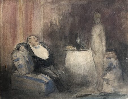 
										Le prélude (bourgeois et gigolette) par JEAN-LOUIS FORAIN (REIMS 1852- PARIS 1931), une oeuvre d'art expertisée par Morin Williams Expertise, vendue aux enchères par Boisgirard-Antonini à Vente à huis clos en Live / Live Online Auction only.												