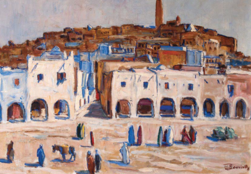 
										La place du marché à Ghardaia, Algérie  par MAURICE BOUVIOLLE (Beauvais 1893- Marseille 1971), une oeuvre d'art expertisée par Morin Williams Expertise, vendue aux enchères par Boisgirard-Antonini à Vente à huis clos en Live / Live Online Auction only.												