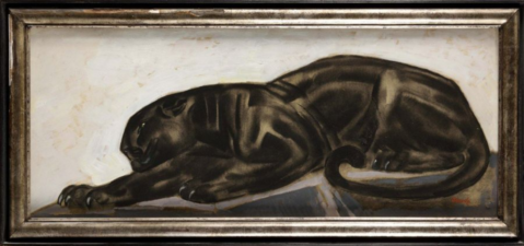 Panthère allongée par PAUL JOUVE (FRA/ 1878-1973), une oeuvre d'art expertisée par Morin Williams Expertise, vendue aux enchères.