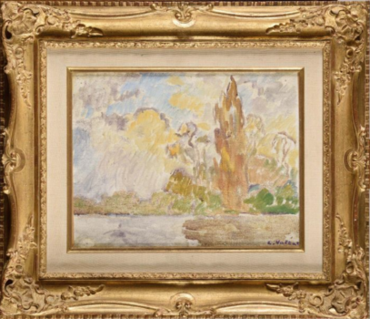 
										Bois de Boulogne by LOUIS VALTAT (FRA/ 1869-1952), a work of fine art assessed by Morin Williams Expertise, sold at auction by Osenat Versailles at Hotel des ventes du Château, 13 avenue de Saint-Cloud, 78000 Versailles.												