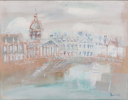 
										Paris, l'Institut et la passerelle des arts by JEAN DUFY (FRA/ 1888-1964), a work of fine art assessed by Morin Williams Expertise, sold at auction by Osenat Versailles at Hotel des ventes du Château, 13 avenue de Saint-Cloud, 78000 Versailles.												