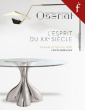 Osenat Fontainebleau | L’ESPRIT DU XXE SIÈCLE – MOBILIER DESIGN, OBJETS D’ART, TABLEAUX ET ART CONTEMPORAIN | 27 FÉVRIER 2021