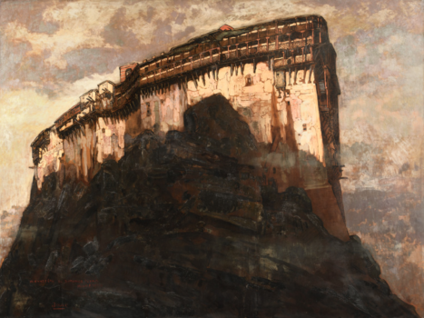 
										Le monastère de Simonos Petra, Mont Athos by PAUL JOUVE (FRA/ 1878-1973), a work of fine art assessed by Morin Williams Expertise, sold at auction by Osenat Versailles at 13 avenue de Saint-Cloud, 78000 Versailles.												