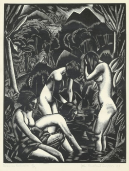 
										Quatre baigneuses balinaises, 1931 by JOHN BUCKLAND-WRIGHT (NZL-GBR/1897-1954), a work of fine art assessed by Morin Williams Expertise, sold at auction by FW Auction at Domaine de Franc-Waret, Domaine de Franc-Waret rue du village, 54 5380 Fernelmont.												