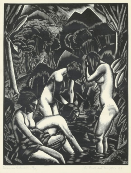 
										Quatre baigneuses balinaises, 1931 par JOHN BUCKLAND-WRIGHT (NZL-GBR/1897-1954), une oeuvre d'art expertisée par Morin Williams Expertise, vendue aux enchères par FW Auction à Domaine de Franc-Waret, Domaine de Franc-Waret rue du village, 54 5380 Fernelmont.												