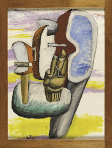 Ozon (Etude pour Ozon, Opus I) by CHARLES-EDOUARD JEANNERET dit LE CORBUSIER (CHE-FRA/ 1887-1965), a work of fine art assessed by Morin Williams Expertise, sold at auction.