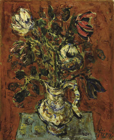 
									Bouquet dans un pichet by PAUL AÏZPIRI (FRA/ 1919-2016), a work of fine art assessed by Morin Williams Expertise, sold at auction by Osenat Versailles  at 13 avenue de Saint-Cloud, 78000 Versailles.											