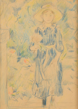 
										 Jeune fille au chapeau par BERTHE MORISOT (FRA/ 1841-1895), une oeuvre d'art expertisée par Morin Williams Expertise, vendue aux enchères par Osenat Versailles à 13 avenue de Saint-Cloud, 78000 Versailles.												