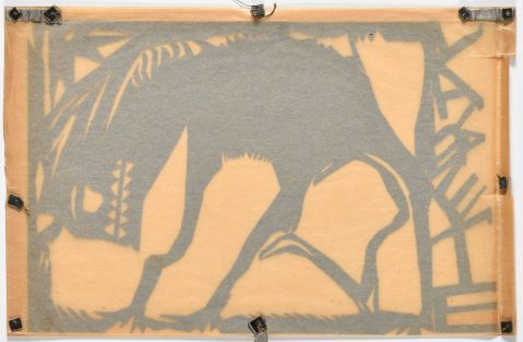 Monstre (découpage) par LOUIS SOUTTER (1871-1942) , une oeuvre d'art expertisée par Morin Williams Expertise, vendue aux enchères.