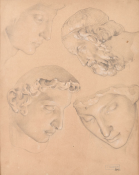 
										Etude de visages d’après l’antique par WILLIAM-ADOLPHE BOUGUEREAU (FRA/ 1825-1905), une oeuvre d'art expertisée par Morin Williams Expertise, vendue aux enchères par Osenat Fontainebleau à Osenat, Hotel d'Albe, 9 rue Royale, 77300 Fontainebleau.												