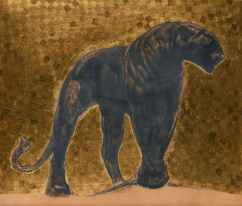 Panthère noire marchant par PAUL JOUVE (1878-1973), une oeuvre d'art expertisée par Morin Williams Expertise, vendue aux enchères.