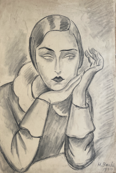 
										Femme en garçonne accoudée by HENRYK BERLEWI (POL/ 1894-1967), a work of fine art assessed by Morin Williams Expertise, sold at auction by Beaussant-Lefèvre at Salle 5 - Hôtel Drouot , 9, rue Drouot 75009 Paris.												