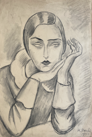 
									Femme en garçonne accoudée par HENRYK BERLEWI (POL/ 1894-1967), une oeuvre d'art expertisée par Morin Williams Expertise, vendue aux enchères par Beaussant-Lefèvre à Salle 5 - Hôtel Drouot , 9, rue Drouot 75009 Paris.											