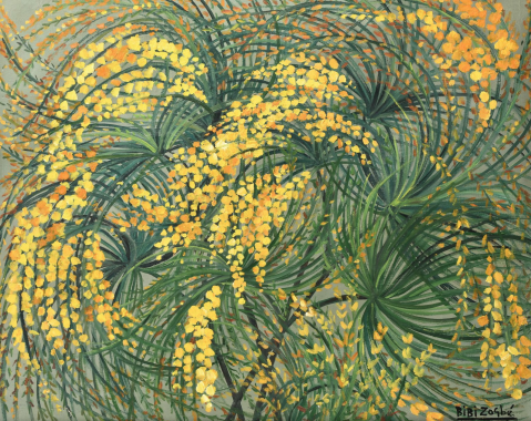 Retamas en flor by BIBI ZOGBÉ (LBN/ 1890-1973), a work of fine art assessed by Morin Williams Expertise, sold at auction.