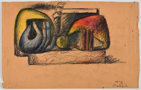 
									Etude pour Les mains no. 1 by CHARLES-EDOUARD JEANNERET dit LE CORBUSIER (FRA/ 1887-1965), a work of fine art assessed by Morin Williams Expertise, sold at auction by Osenat Fontainebleau at 9-11, rue Royale 77300 Fontainebleau.											