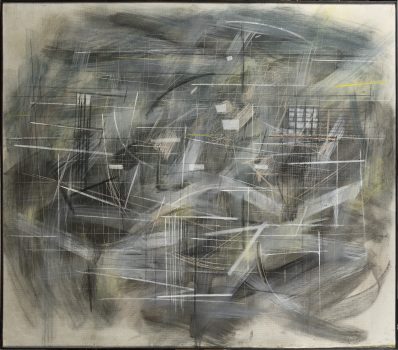 
										Senza Titolo (Composition abstraite, recto-verso), circa 1954 by TANCREDI PARMEGGIANI (ITALIE/ 1927-1964), a work of fine art assessed by Morin Williams Expertise, sold at auction by Osenat Versailles at 13 avenue de Saint-Could, 78000 Versailles.												