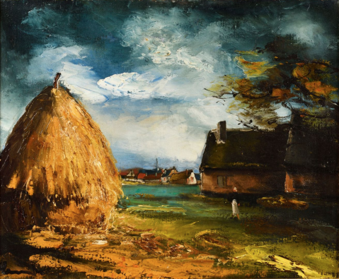  La meule, 1945-46 par MAURICE DE VLAMINCK (FRA/ 1876-1958), une oeuvre d'art expertisée par Morin Williams Expertise, vendue aux enchères.