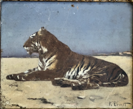 
										Tigre allongé par RUDOLF ERNST (AUT-FRA/ 1854-1932) , une oeuvre d'art expertisée par Morin Williams Expertise, vendue aux enchères par Auctie's à Paris, Hôtel de ventes Drouot, 14h.												