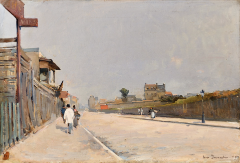 Paris, Montmartre à la rue Damrémont, 1885 by LOUIS DUMOULIN (FRA/ 1860-1924), a work of fine art assessed by Morin Williams Expertise, sold at auction.
