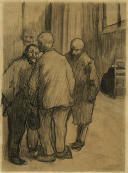 
										Trois hommes en conversation by HENRI EVENEPOEL (1872-1899, a work of fine art assessed by Morin Williams Expertise, sold at auction by Osenat Fontainebleau at 9-11, rue Royale 77300 Fontainebleau.												