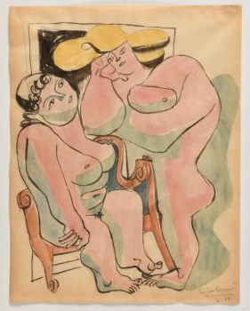 
										Deux femmes nues, 1933 par CHARLES-ÉDOUARD JEANNERET, DIT LE CORBUSIER (FRANCE/ 1887-1965), une oeuvre d'art expertisée par Morin Williams Expertise, vendue aux enchères par Osenat Versailles à  13, avenue de Saint-Cloud 78000 Versailles.												