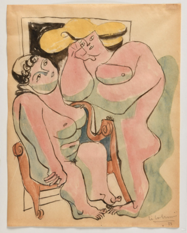 Deux femmes nues, 1933 by CHARLES-ÉDOUARD JEANNERET, DIT LE CORBUSIER (FRANCE/ 1887-1965), a work of fine art assessed by Morin Williams Expertise, sold at auction.
