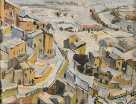 
									La neige à Gordes, vers 1940 by ANDRÉ LHOTE (FRANCE/ 1885-1962), a work of fine art assessed by Morin Williams Expertise, sold at auction by Osenat Versailles at  13, avenue de Saint-Cloud 78000 Versailles.											