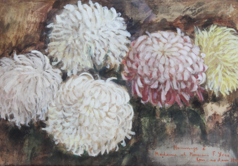 Chrysanthèmes, 1941 by VU CAO DAM (VIETNAM-FRANCE/ 1908-2000), a work of fine art assessed by Morin Williams Expertise, sold at auction.