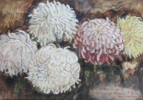 Chrysanthèmes, 1941 par VU CAO DAM (VIETNAM-FRANCE/ 1908-2000), une oeuvre d'art expertisée par Morin Williams Expertise, vendue aux enchères.