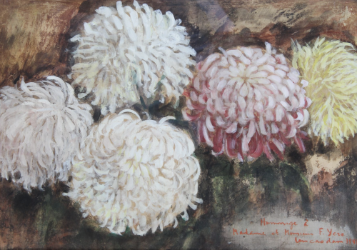 
										Chrysanthèmes, 1941 by VU CAO DAM (VIETNAM-FRANCE/ 1908-2000), a work of fine art assessed by Morin Williams Expertise, sold at auction by Osenat Versailles at  13, avenue de Saint-Cloud 78000 Versailles.												