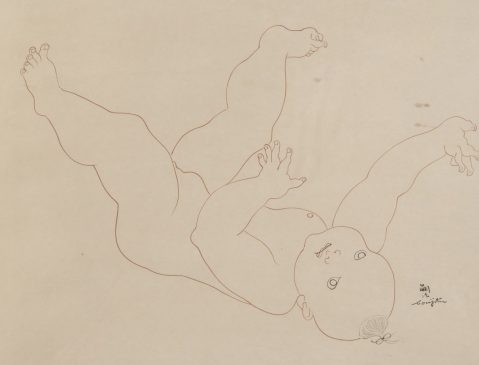 
									L'Enfant nu, couché sur le dos, 1933 by LEONARD FOUJITA (JAPON-FRANCE/ 1886-1968), a work of fine art assessed by Morin Williams Expertise, sold at auction by Collin du Bocage at 9, rue Drouot 75009 Paris.											