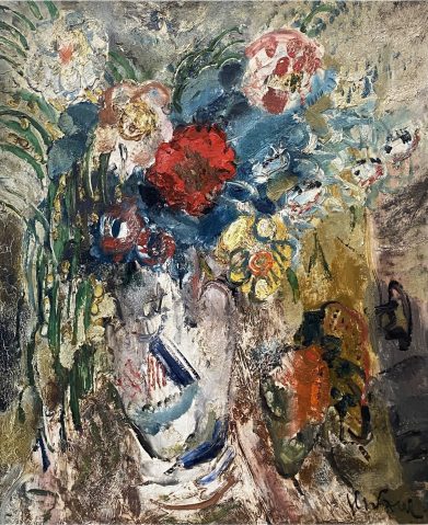 Bouquet dans un vase par  GEN PAUL (FRANCE/ 1895-1975), une oeuvre d'art expertisée par Morin Williams Expertise, vendue aux enchères.