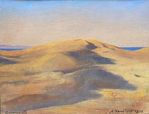 Dune de Gammarth, Tunisie, 1933 by ALEXANDRE ROUBTZOFF (RUSSIE-FRANCE/ 1884-1949), a work of fine art assessed by Morin Williams Expertise, sold at auction.