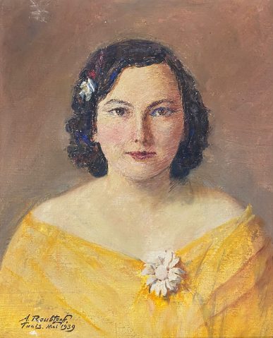 Portrait de Suzanne Marie-Therese Cabannes, 1939 par ALEXANDRE ROUBTZOFF (RUSSIE-FRANCE/ 1884-1949), une oeuvre d'art expertisée par Morin Williams Expertise, vendue aux enchères.