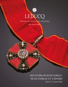 Couverture du catalogue de la vente aux enchères  du 