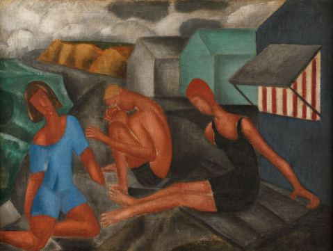 Baignade, vers 1919-20 par MARIE VASSILIEFF (RUSSIE-FRANCE/ 1884-1957), une oeuvre d'art expertisée par Morin Williams Expertise, vendue aux enchères.