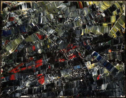 Sans titre, 1954 by JEAN-PAUL RIOPELLE (CANADA/ 1923-2002), a work of fine art assessed by Morin Williams Expertise, sold at auction.
