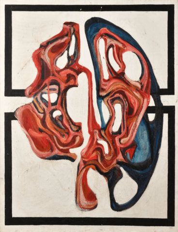 Lettre pour un alphabet du sang, vers 1965 by MICHEL JOURNIAC (FRANCE / 1935-1995), a work of fine art assessed by Morin Williams Expertise, sold at auction.