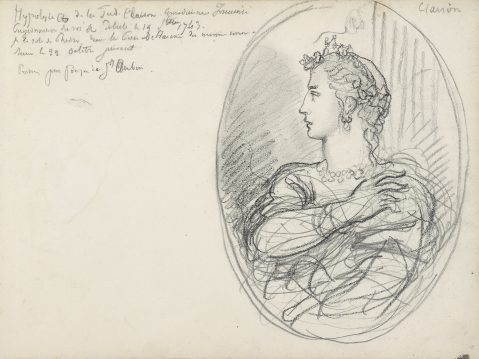 Portrait de femme par GUSTAVE MOREAU (FRANCE/ 1826-1898), une oeuvre d'art expertisée par Morin Williams Expertise, vendue aux enchères.