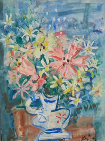 
									Fleurs dans un vase Gouache sur papier marouflé sur toile  Signé 'Gen Paul' (en bas à droite)  71 x 55 cm. par GEN PAUL (FRANCE/ 1895-1975), une oeuvre d'art expertisée par Morin Williams Expertise, vendue aux enchères par LEDUCQ à Paris - Salle 4 - Hôtel Drouot.											
