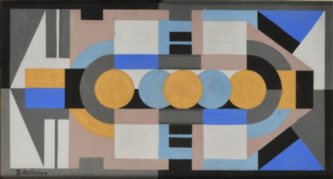 Composition orphique par Thorvald HELLESEN (NORVÈGE/ 1888-1937), une oeuvre d'art expertisée par Morin Williams Expertise, vendue aux enchères.